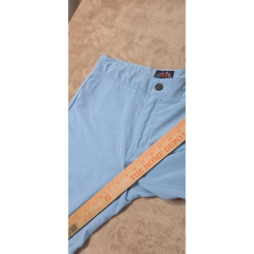Faherty All Day Shorts Mens 28 Blue Heathered 